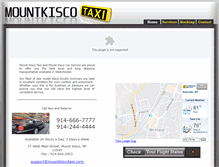 Tablet Screenshot of mountkiscotaxi.com